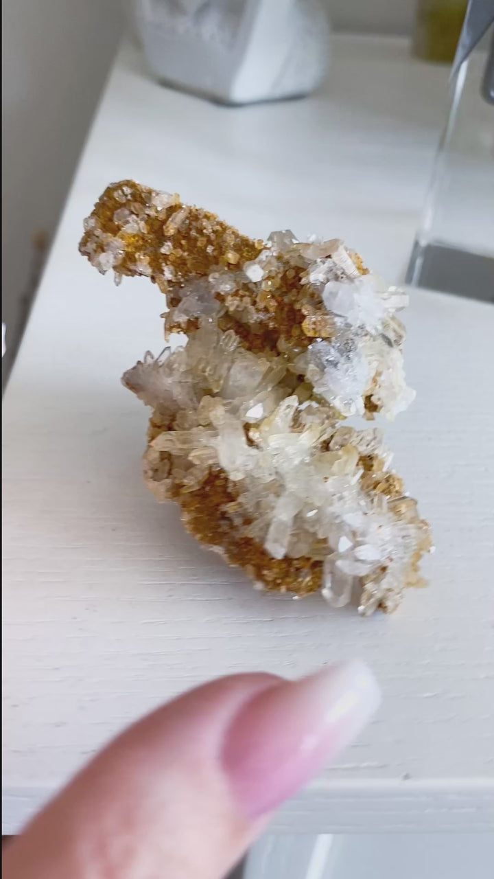 Quartz with Siderite Cluster w/ Tavern Door 