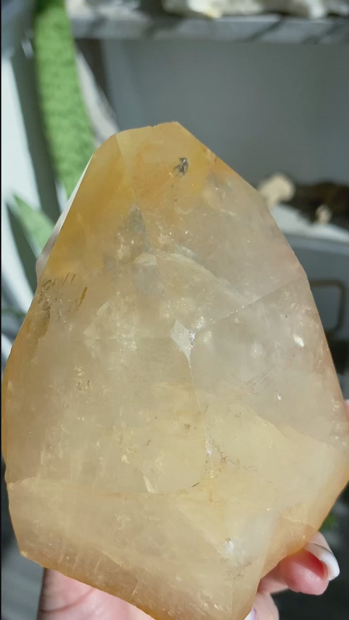 XL RARE Tangerine Quartz - 2 lb Cluster