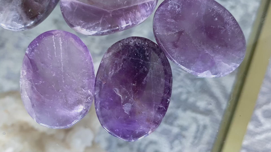 Amethyst Worry Stone