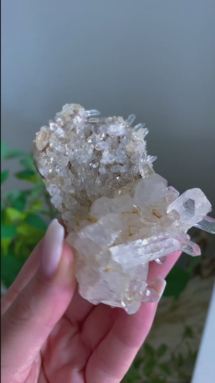 Unique Clear Quartz Cluster 
