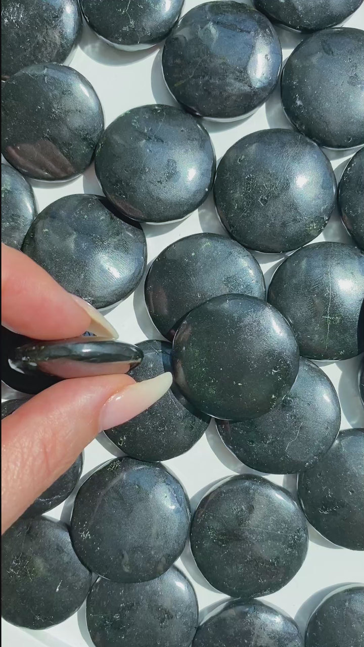 Black Tourmaline Coin