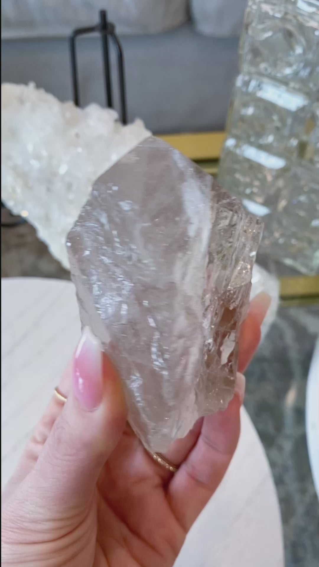 Glassy Natural Citrine Top Polish #2 - Slight Chip