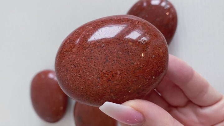 Speckled Red Jasper Palm Stone [LIMITED STOCK]