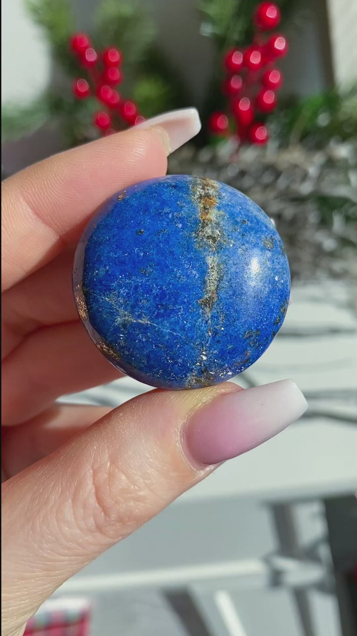 Small Circular Lapis Palm #2