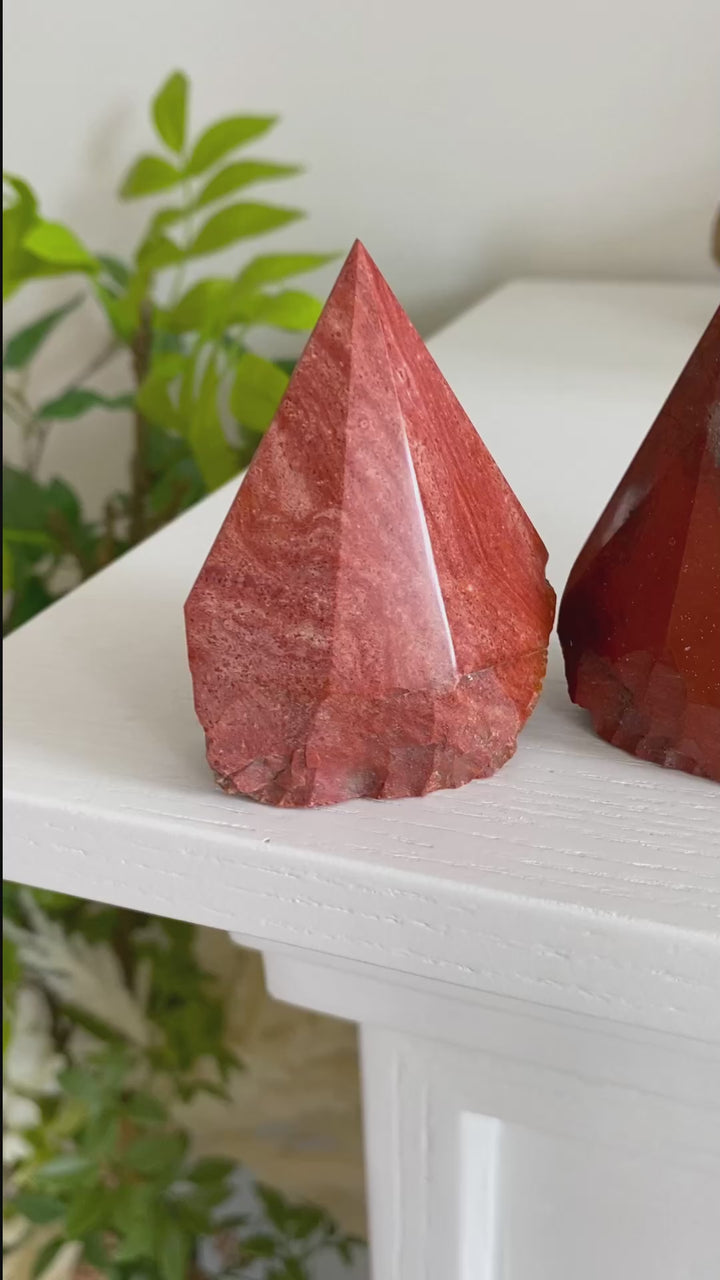 Red Jasper Top Polish Point - You Choose