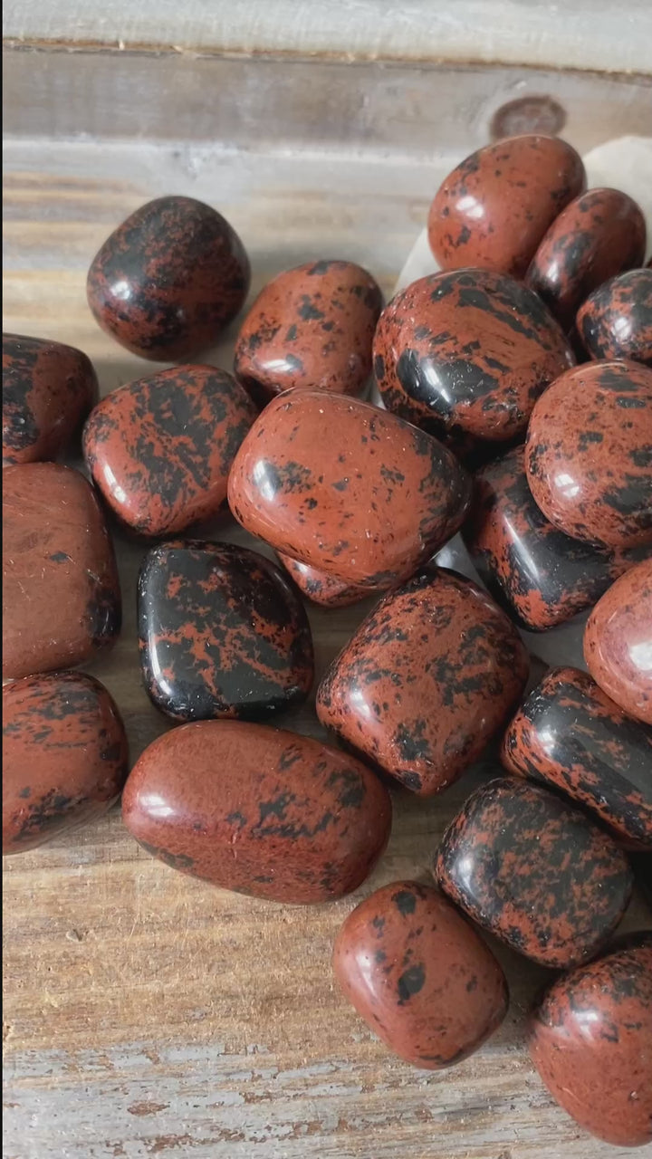 Red Mahogany Obsidian Tumble Stone