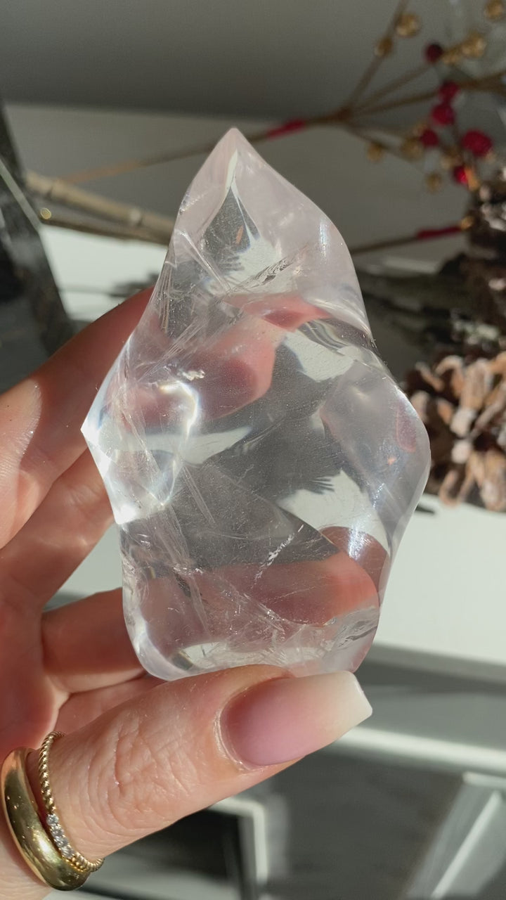 Clear Quartz Flame #2