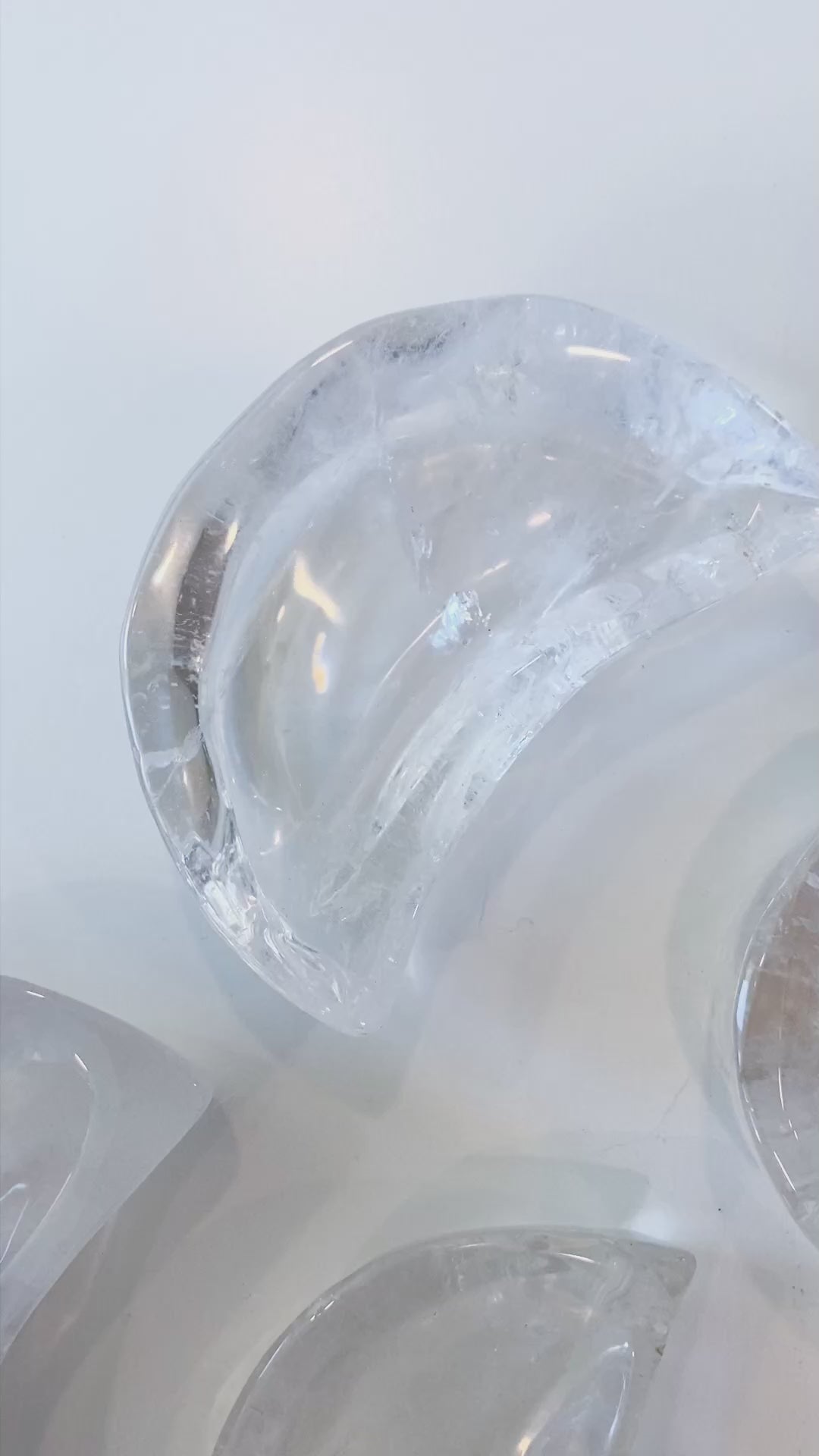 Clear Quartz Moon Bowl