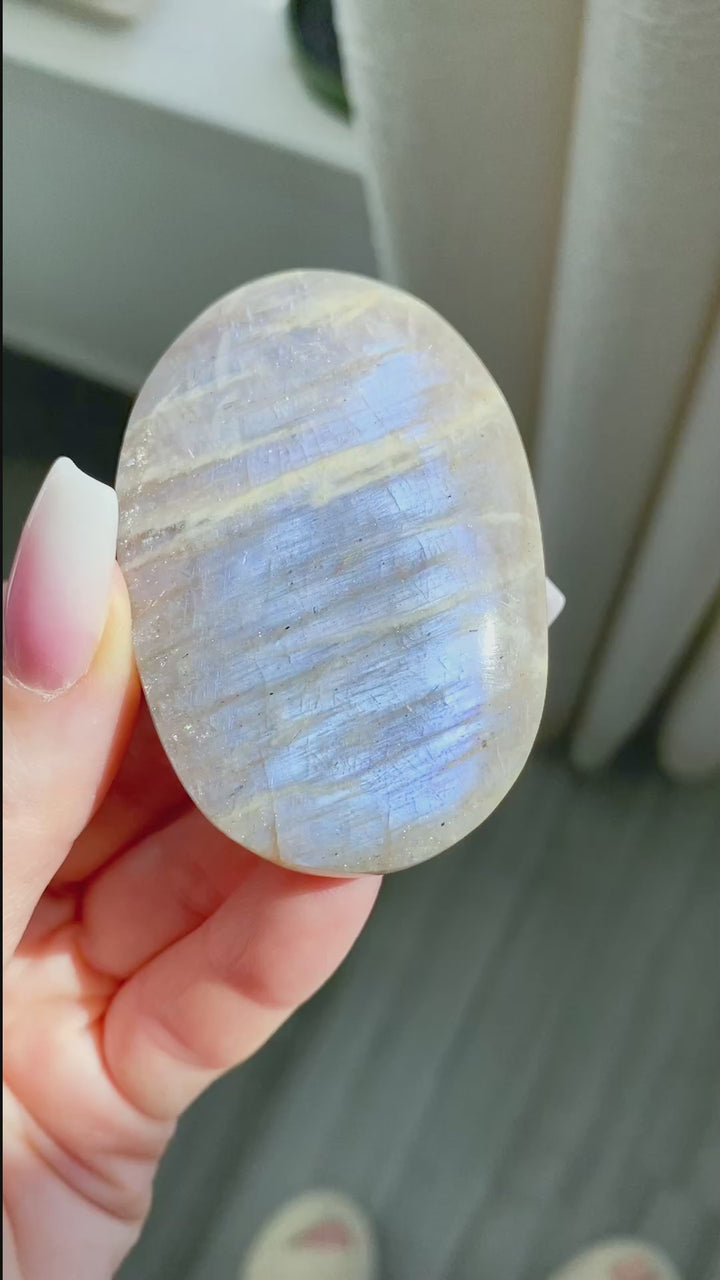 Gentle Moonstone and Sunstone Palm #2