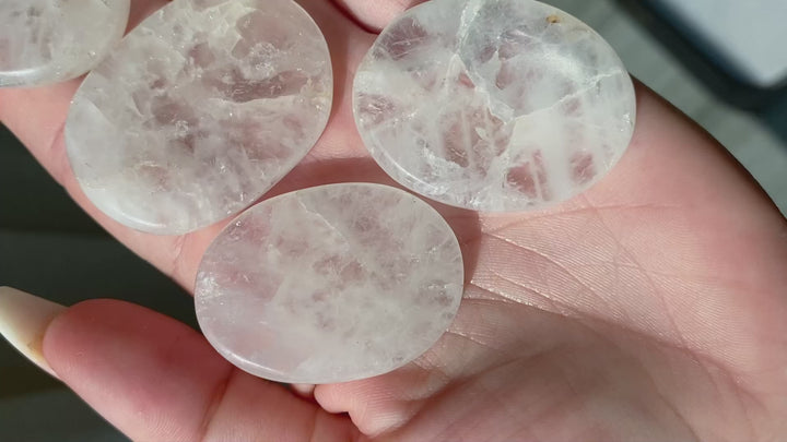 Clear Quartz Worry Stone