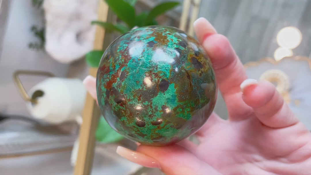 Chrysocolla Sphere - Get Exact Item