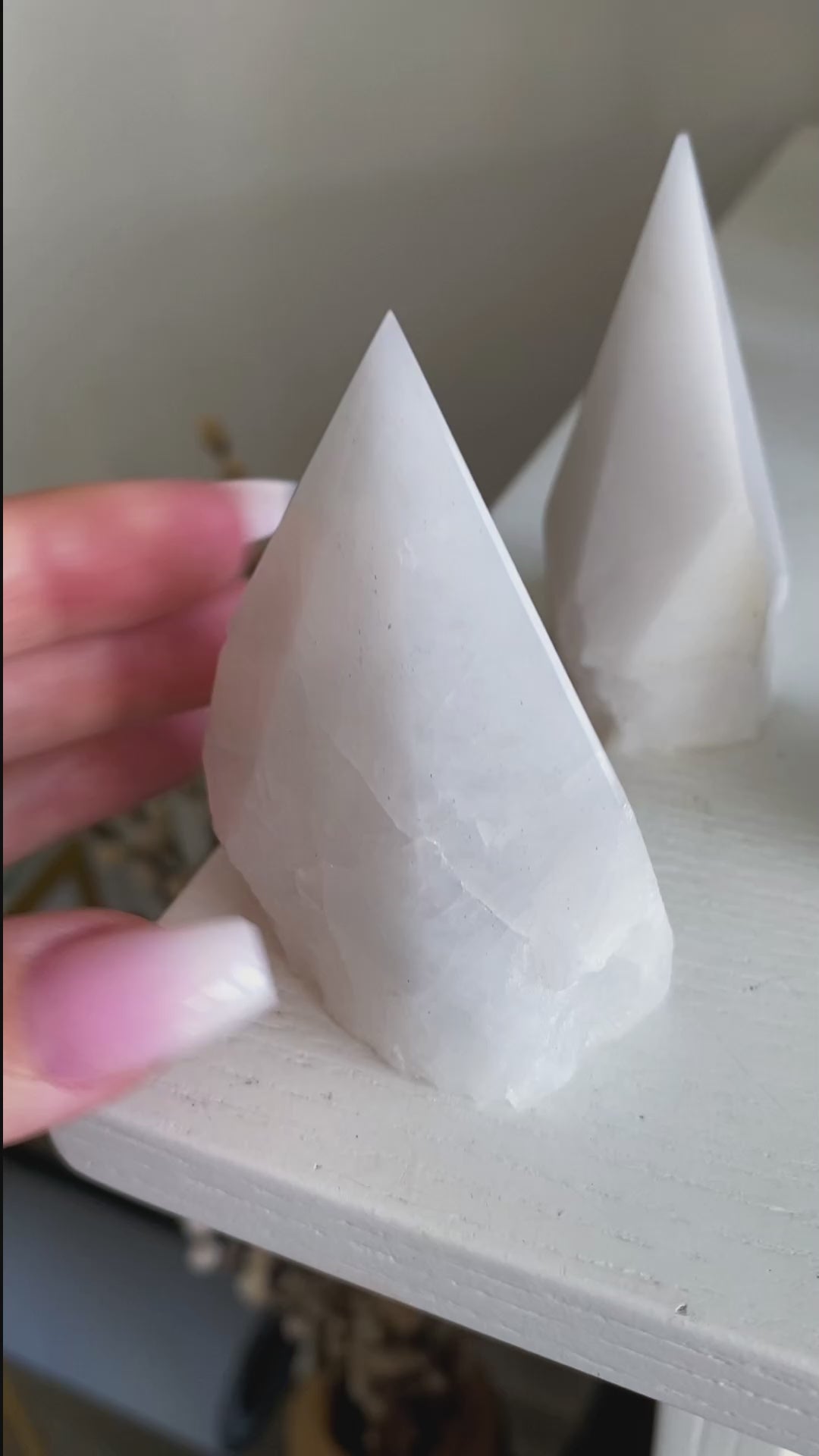 White Aventurine Top Polish Tower