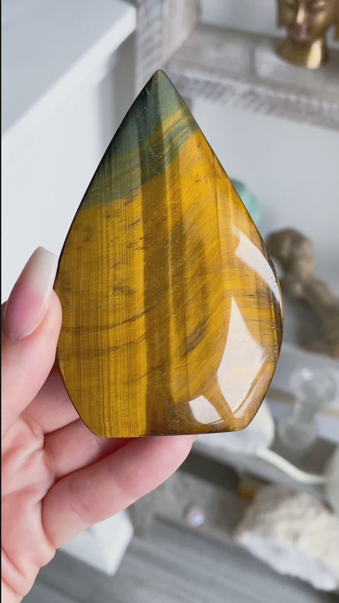 Large Blue Tiger Eye Flame #2