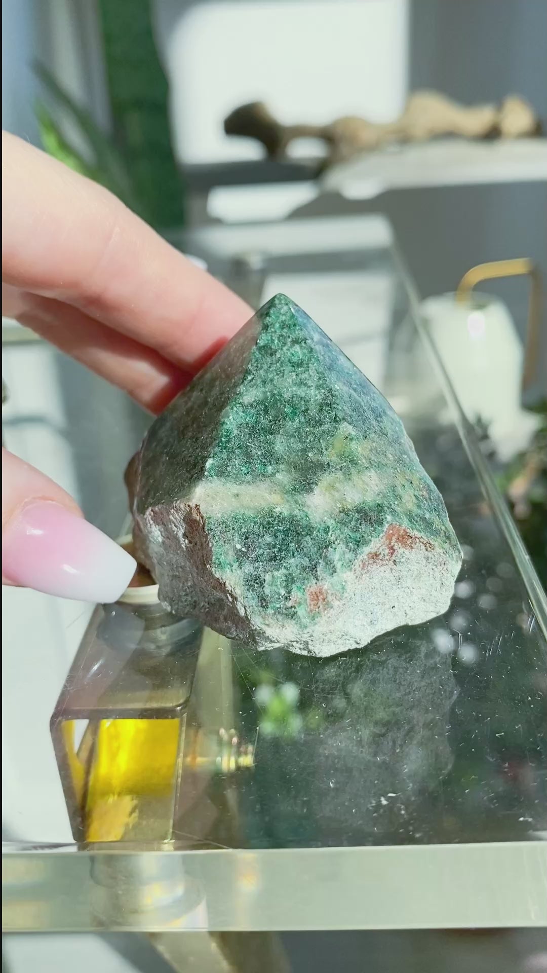 Chunky Green Aventurine Top Polish Point #2