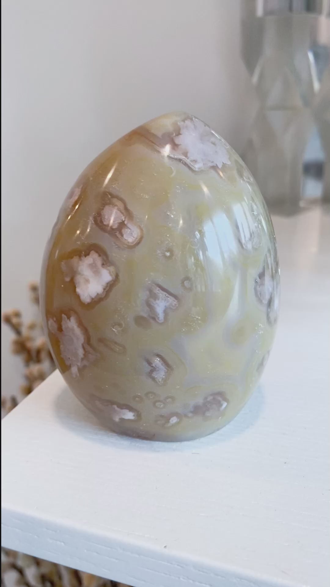 Mauve, Brown, Red Flower Agate Freeform #4