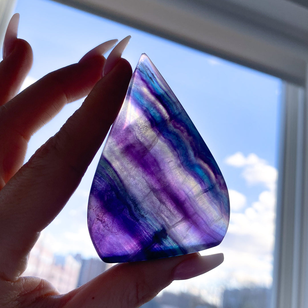 Rainbow Fluorite Flame