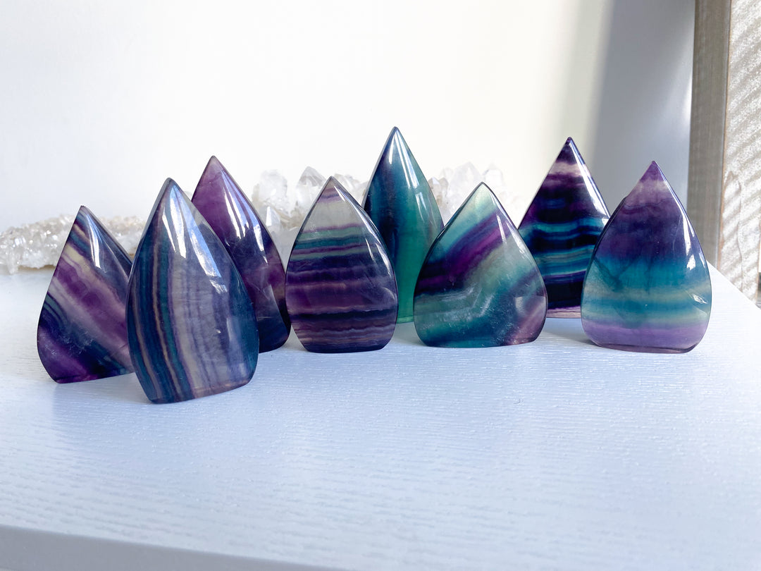 Rainbow Fluorite Flame