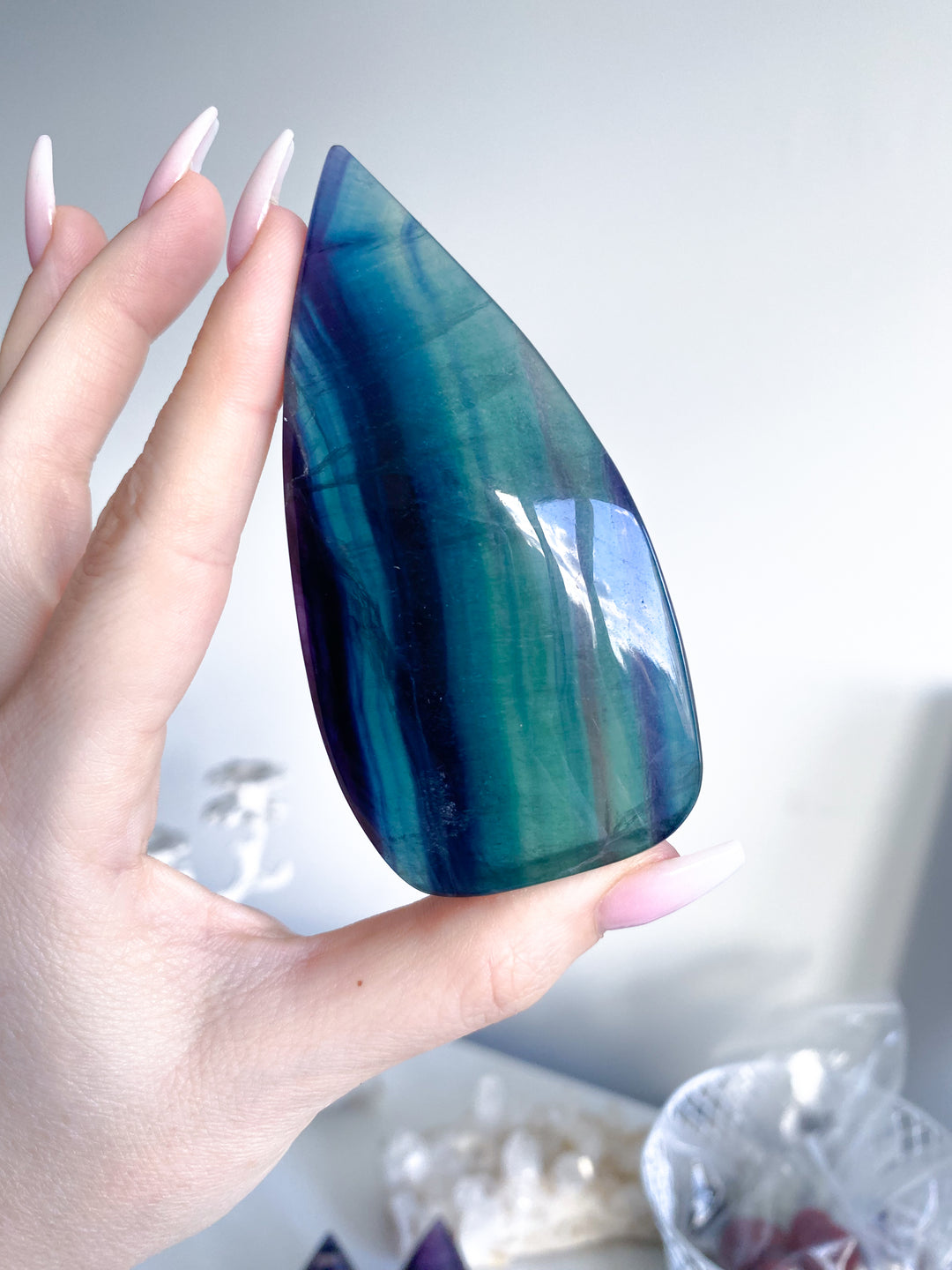 Rainbow Fluorite Flame