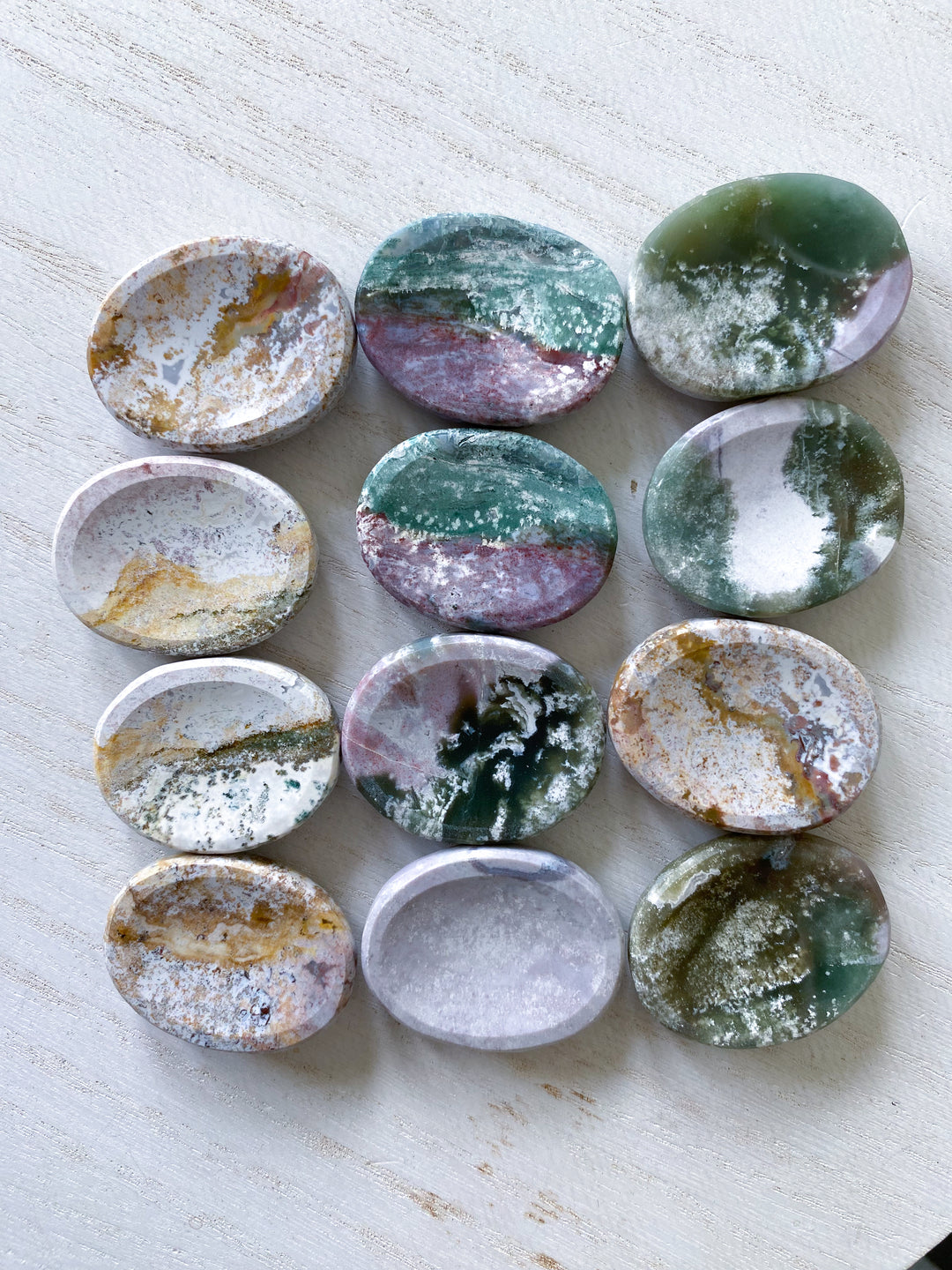 Pastel Unicorn Jasper Worry Stone - You Choose