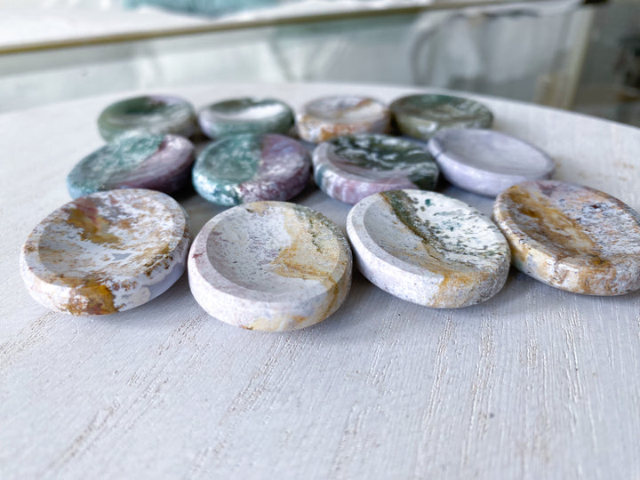 Pastel Unicorn Jasper Worry Stone - You Choose