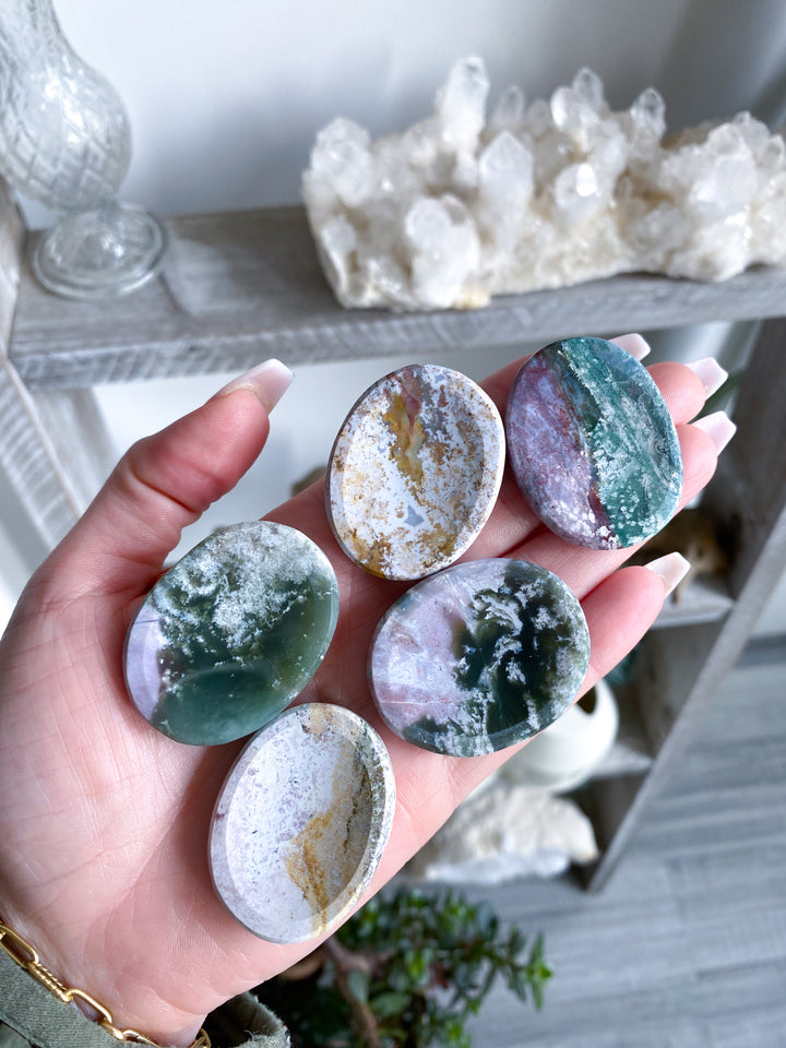 Pastel Unicorn Jasper Worry Stone - You Choose