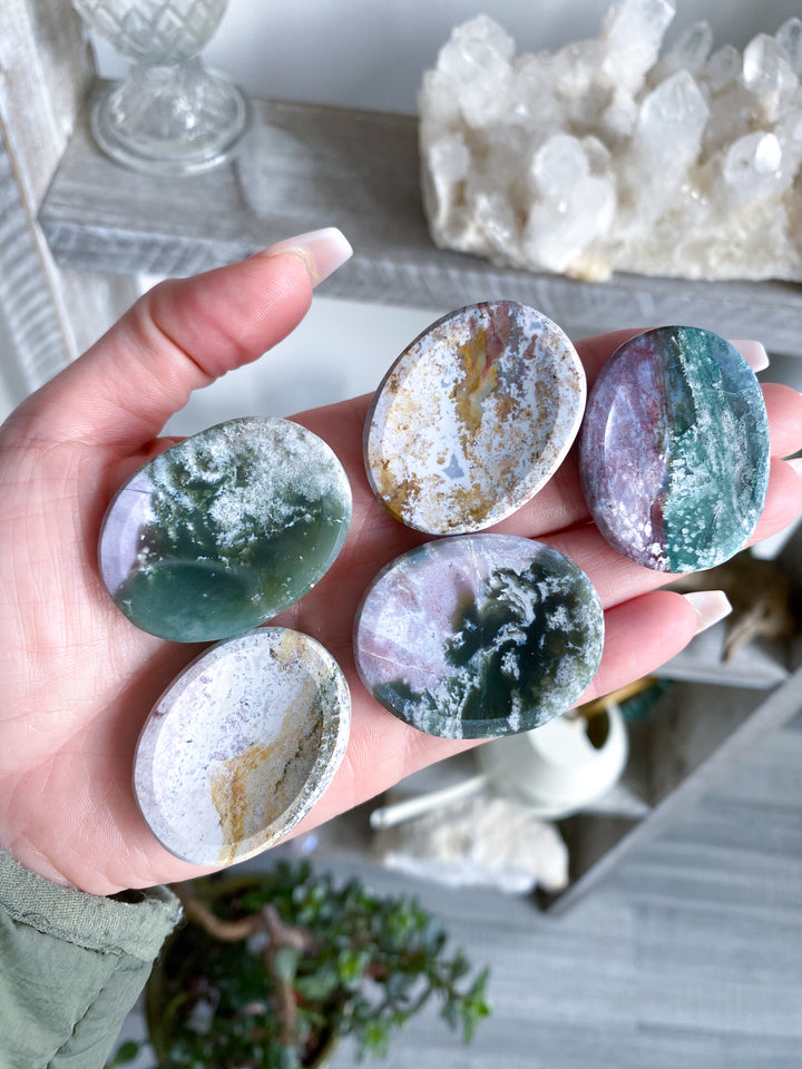 Pastel Unicorn Jasper Worry Stone - You Choose