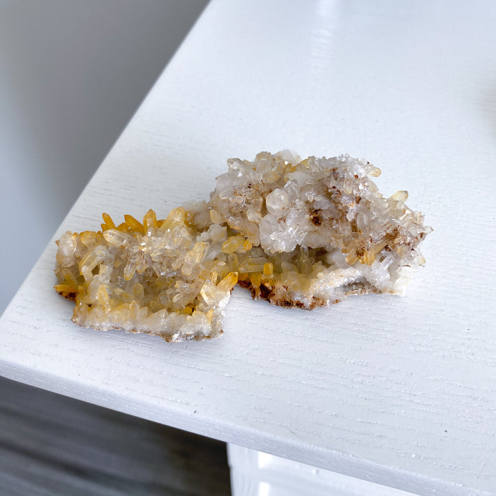 Unique Iron Coated Quartz with Siderite Cluster 