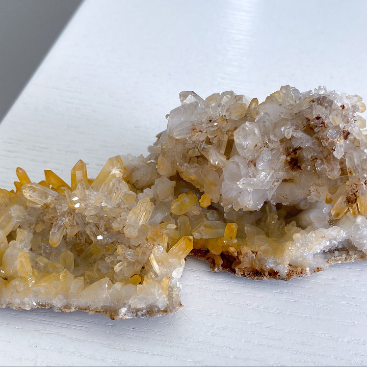 Unique Iron Coated Quartz with Siderite Cluster 