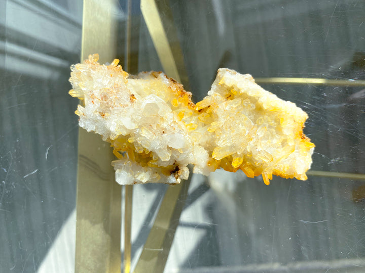 Unique Iron Coated Quartz with Siderite Cluster 