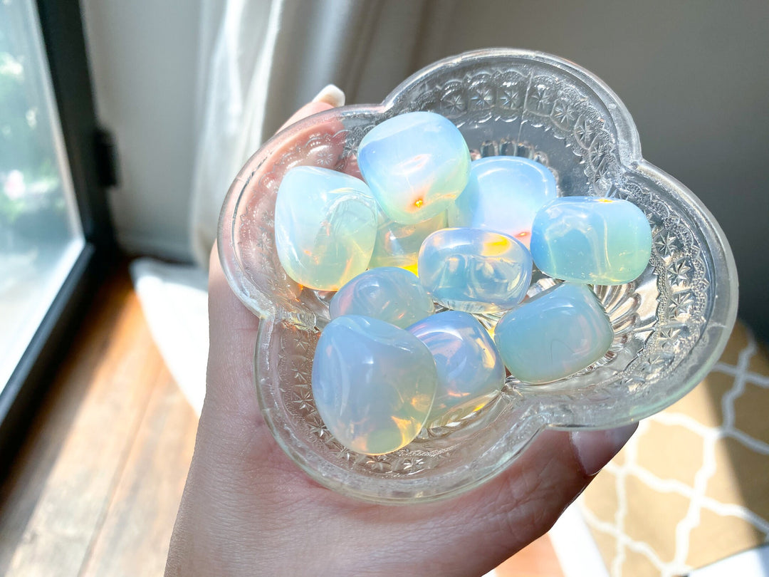 Opalite TIFFANY STONE - Meditation Stone - Business Success - Energy Enhancer - Mood Stablizer - Crystal for Transition - Psychic Powers