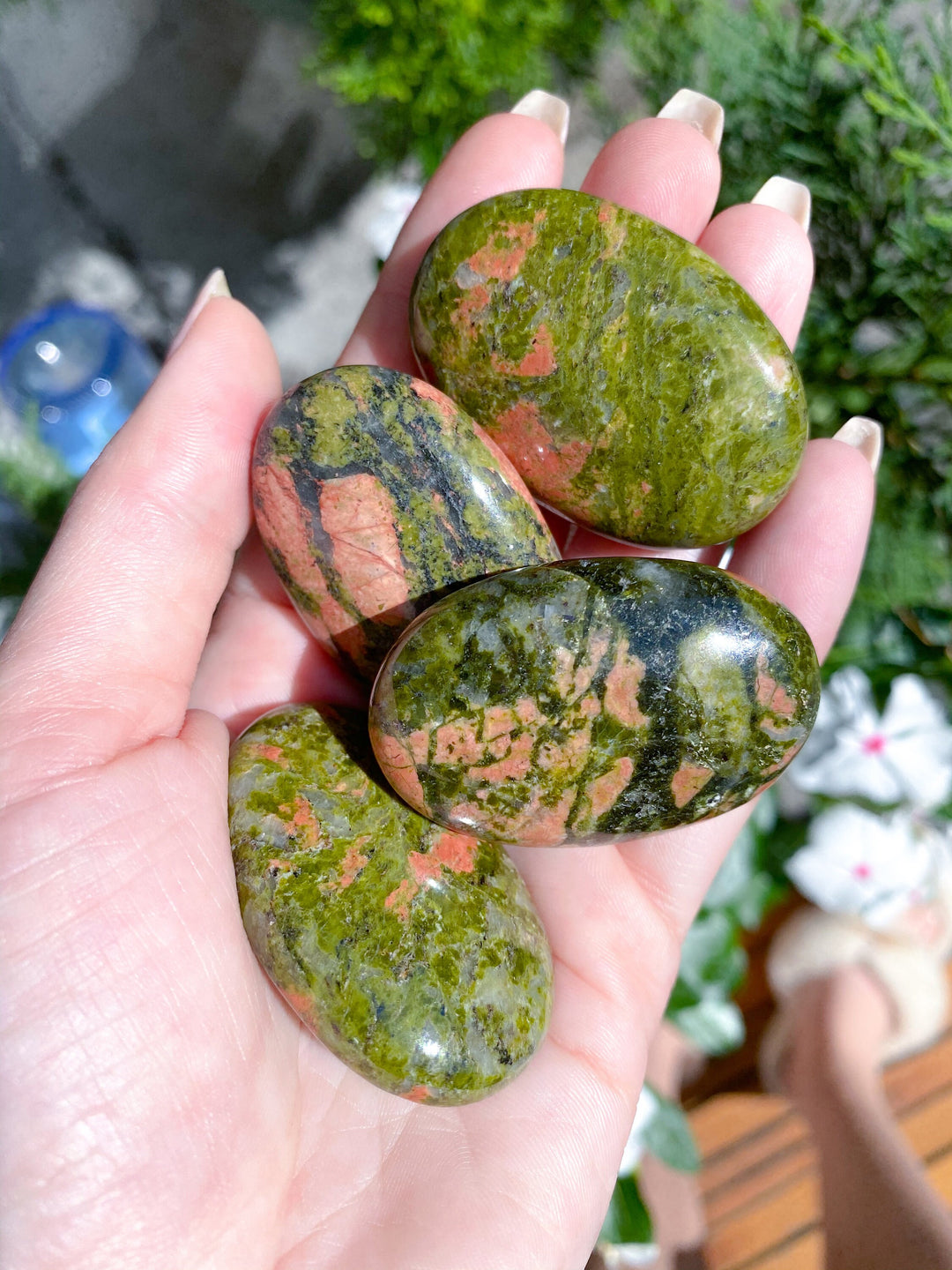 Unakite Mini Palm Stone