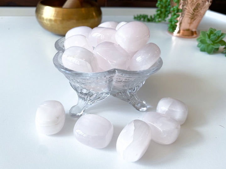 LOVE ATTRACTOR Pink Calcite Tumbled Stone