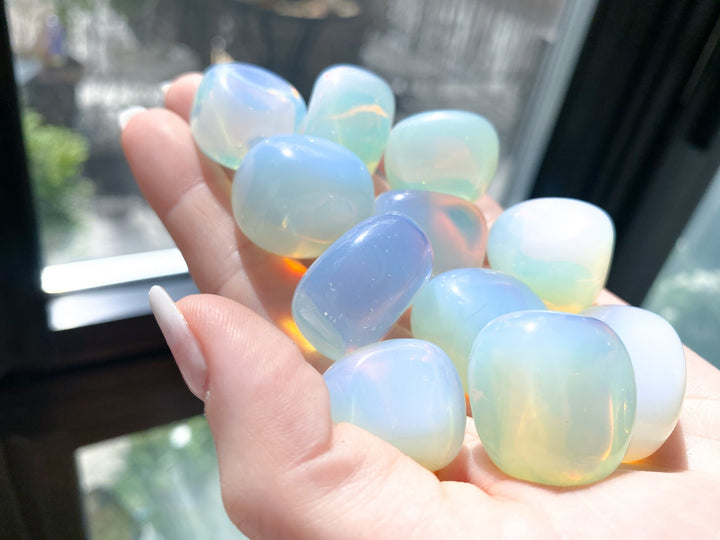 Opalite TIFFANY STONE - Meditation Stone - Business Success - Energy Enhancer - Mood Stablizer - Crystal for Transition - Psychic Powers