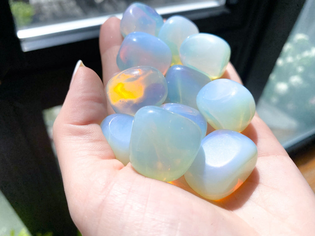 Opalite TIFFANY STONE - Meditation Stone - Business Success - Energy Enhancer - Mood Stablizer - Crystal for Transition - Psychic Powers