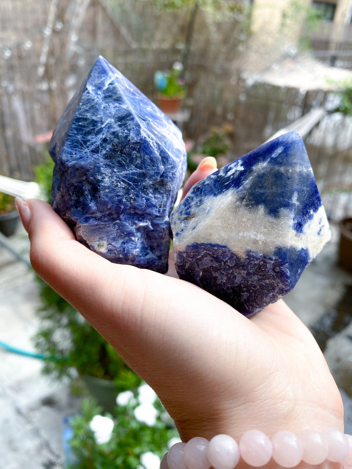 Sodalite Top Polish Point - You Choose Size