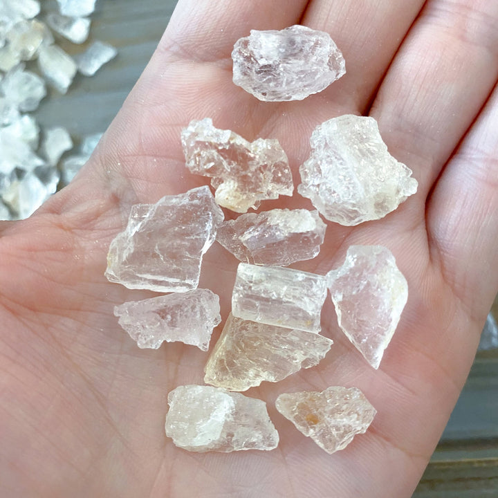 RARE Morganite Rough Stone Chips