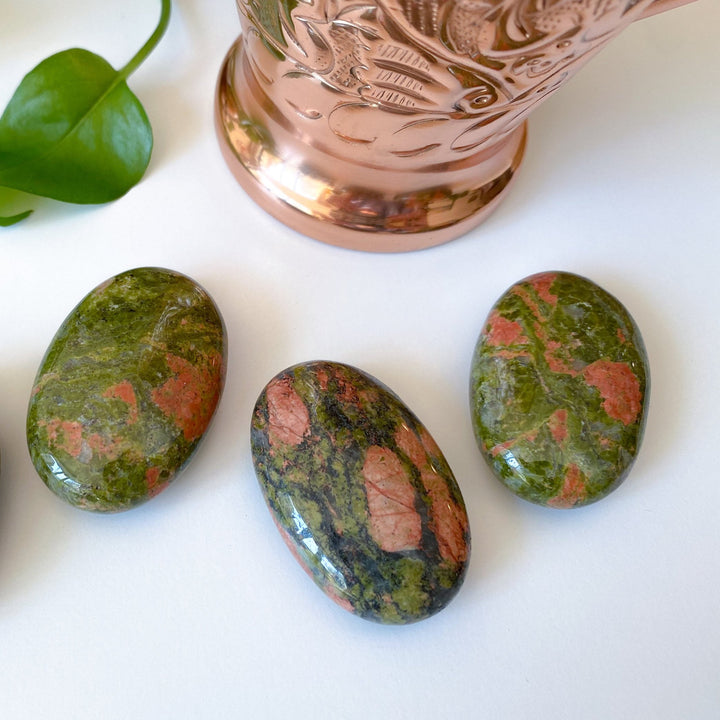 Unakite Mini Palm Stone