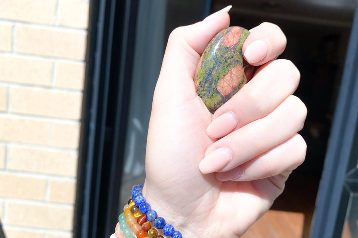 Unakite Mini Palm Stone