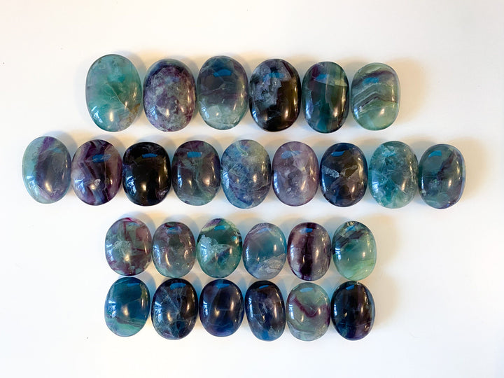 Rainbow Fluorite Palm Stone