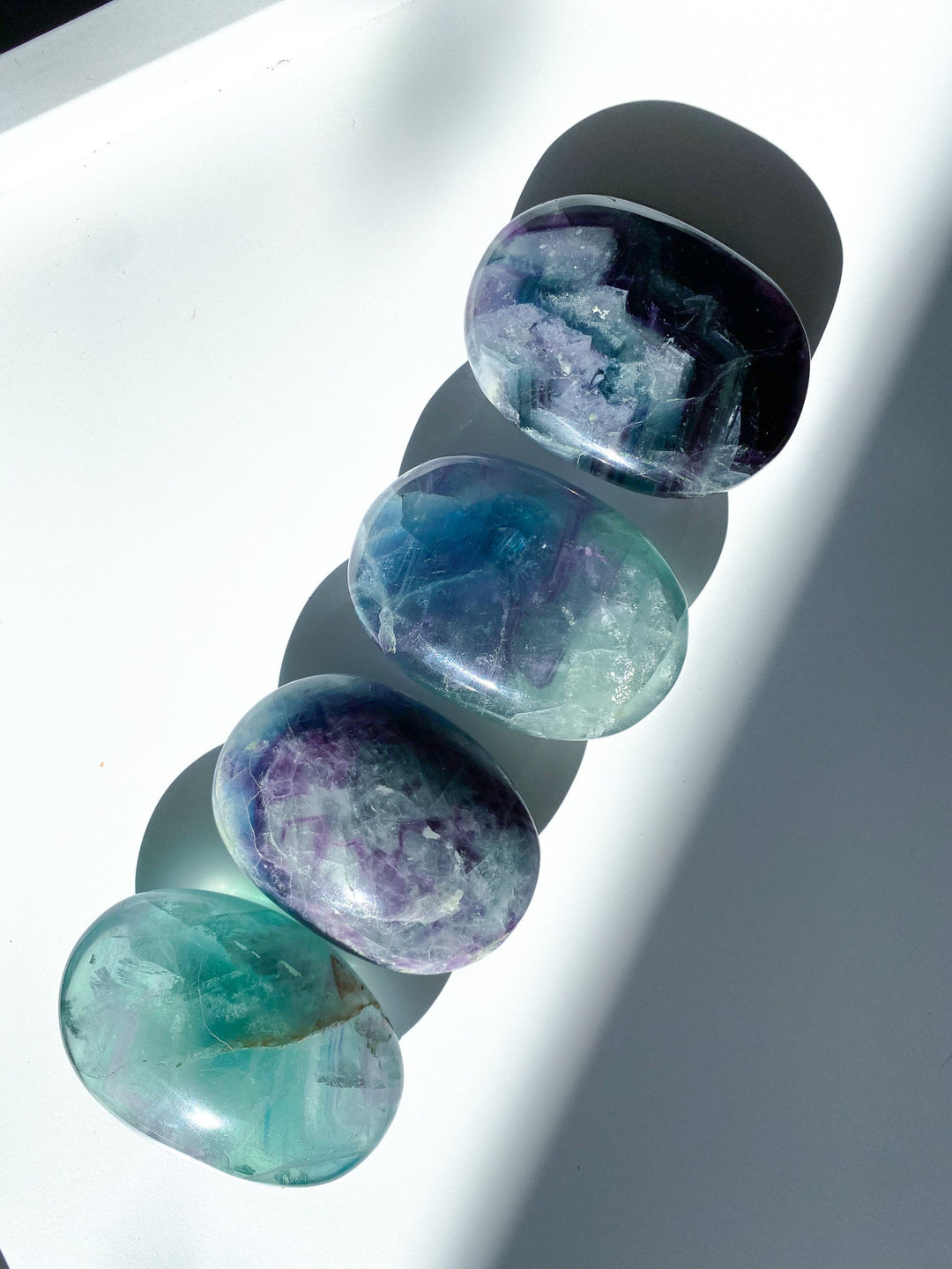 Rainbow Fluorite Palm Stone