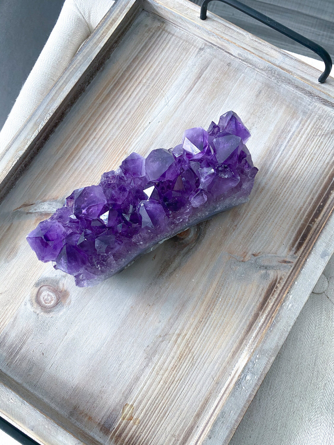 LARGE Grape Amethyst Slab - Protection Stone - Energy Cleanse Crystal - Calming Crystal - Creativity - Psychic Protection