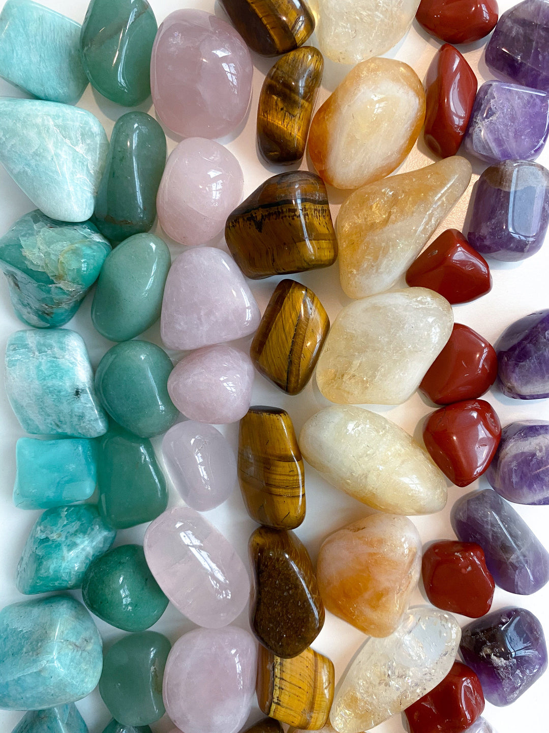 Elly Molina Alchemist Crystal Kit: Make Your Magic | Rose Quartz - Citrine - Amethyst - Green Aventurine - Tiger's Eye - Tumbled Crystal Set