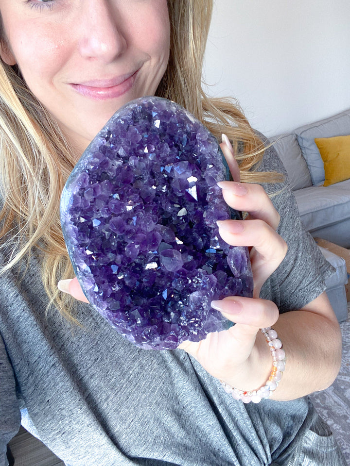 BEAUTIFUL Amethyst CHUNK - Protection Stone - Energy Cleanse Crystal - Calming Crystal - Creativity - Psychic Protection