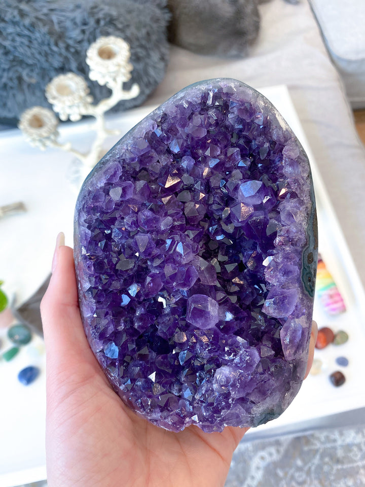 BEAUTIFUL Amethyst CHUNK - Protection Stone - Energy Cleanse Crystal - Calming Crystal - Creativity - Psychic Protection