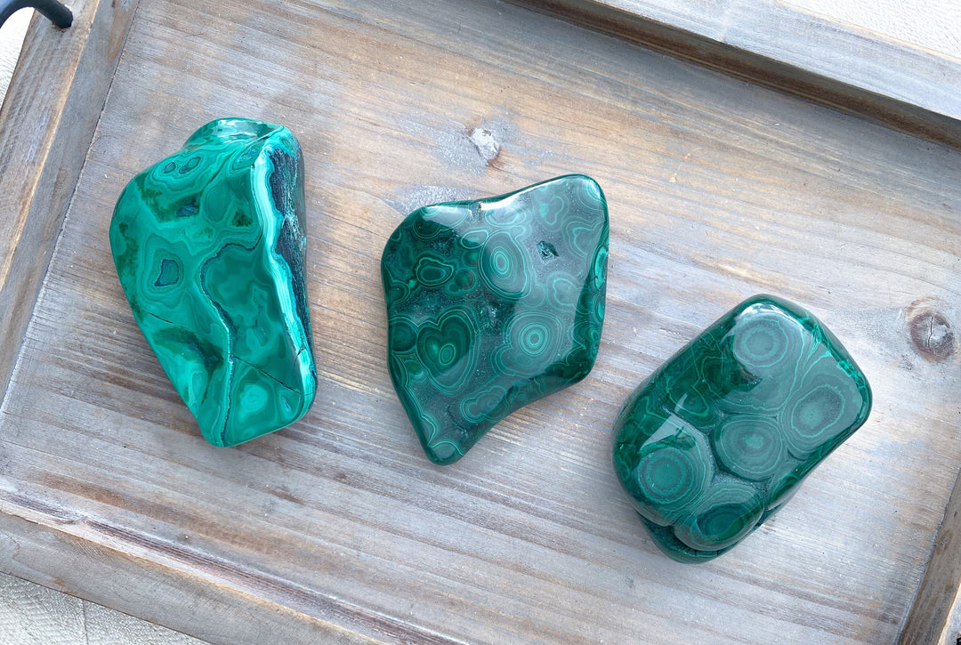 REAL Malachite Freeform Polished - Choose Your Own - Deflect Negative Energy - Transformation - Power