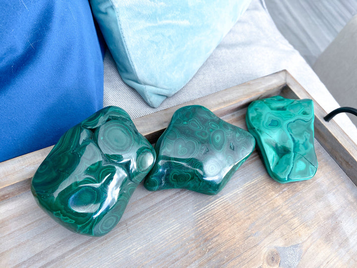REAL Malachite Freeform Polished - Choose Your Own - Deflect Negative Energy - Transformation - Power