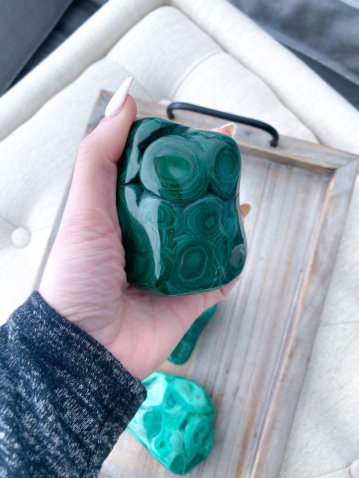 REAL Malachite Freeform Polished - Choose Your Own - Deflect Negative Energy - Transformation - Power