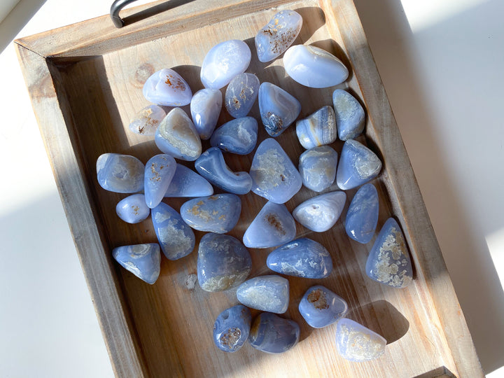 PEACEFUL Blue Lace Agate Tumble