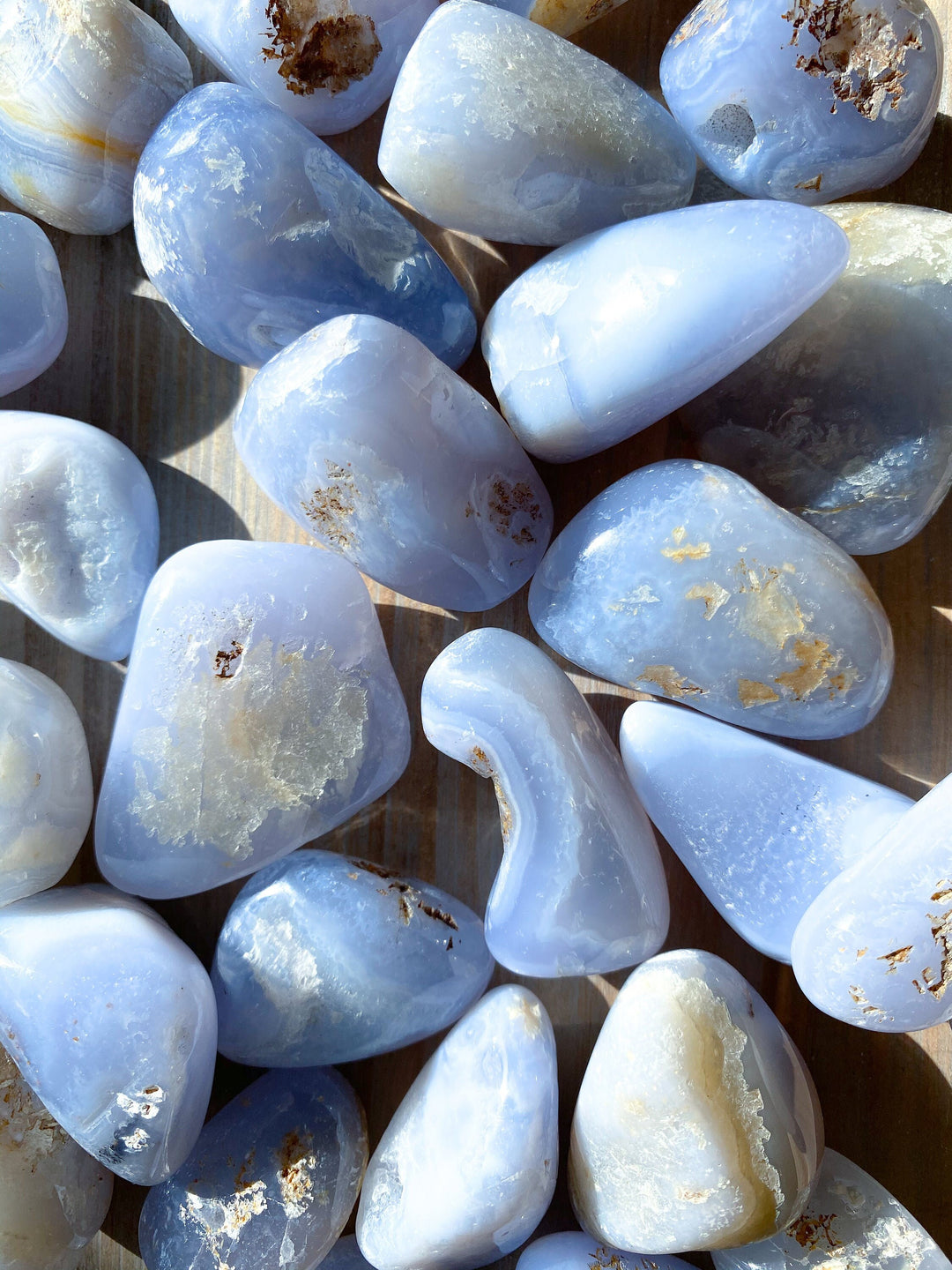 PEACEFUL Blue Lace Agate Tumble