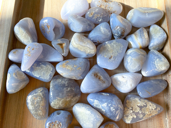 PEACEFUL Blue Lace Agate Tumble